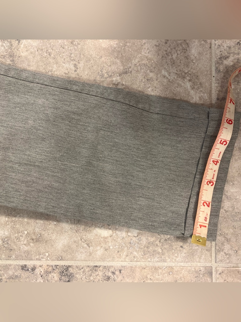 Tribal Gray Stretch Pull-On Ankle Dress Pants - Cuffed Workwear - Size 10 - Picture 14 of 15